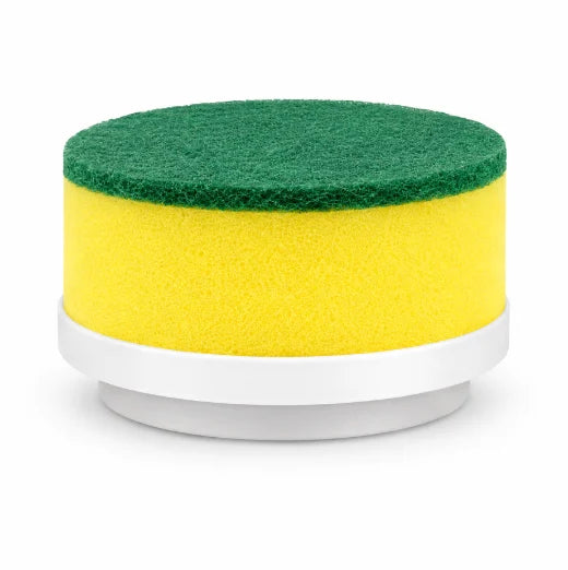Cabezal de esponja amarilla con fibra verde